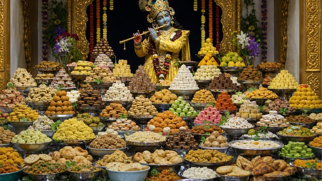 अन्नकूट और गोवर्धन पूजा: कथा व विधि संक्षेप